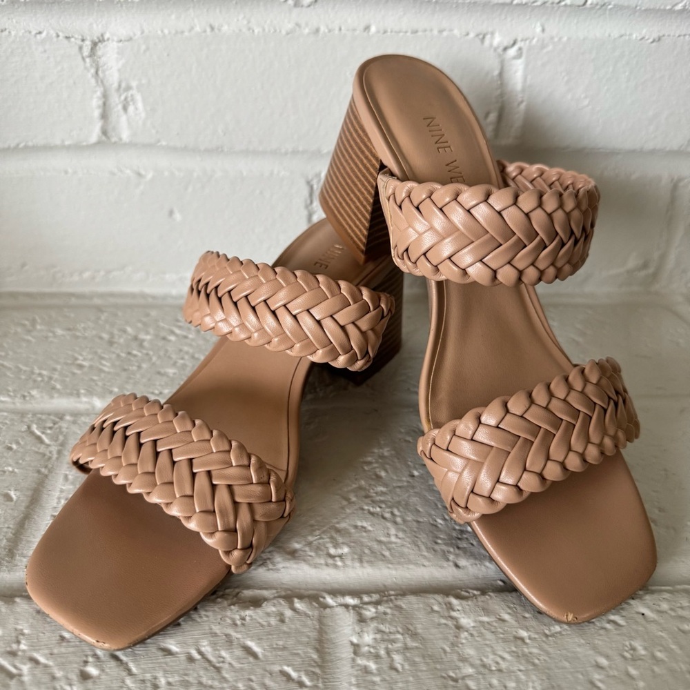 Nine West Braided Block Heels